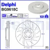 Bremsscheibe Vorderachse DELPHI BG9618C