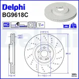 Bremsscheibe Vorderachse DELPHI BG9618C