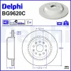 Bremsscheibe Hinterachse DELPHI BG9620C Bild Bremsscheibe Hinterachse DELPHI BG9620C