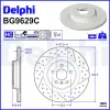 Bremsscheibe DELPHI BG9629C Bild Bremsscheibe DELPHI BG9629C