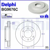 Bremsscheibe Vorderachse DELPHI BG9676C
