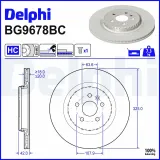 Bremsscheibe Hinterachse DELPHI BG9678BC