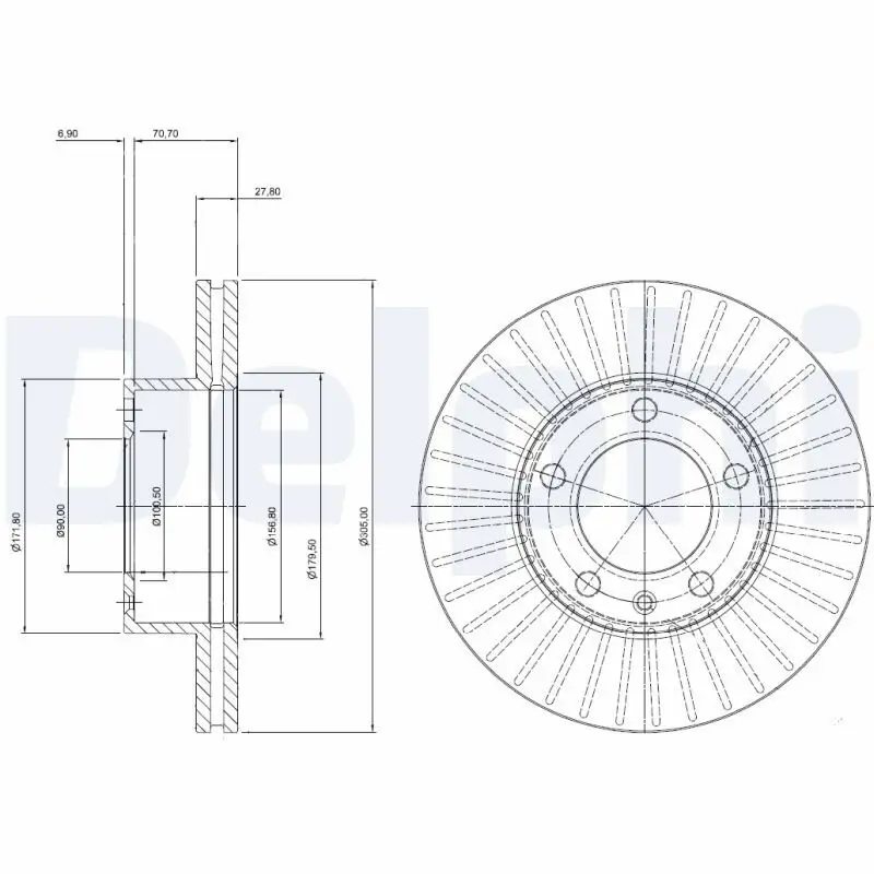 Bremsscheibe DELPHI BG9692