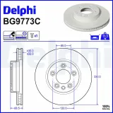 Bremsscheibe DELPHI BG9773C