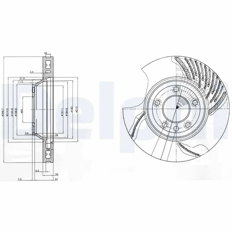 Bremsscheibe DELPHI BG9774