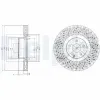 Bremsscheibe Vorderachse DELPHI BG9879