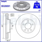 Bremsscheibe DELPHI BG9891