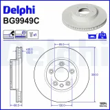 Bremsscheibe DELPHI BG9949C