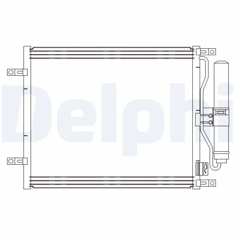 Kondensator, Klimaanlage DELPHI CF20245