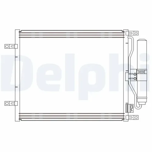 Kondensator, Klimaanlage DELPHI CF20245 Bild Kondensator, Klimaanlage DELPHI CF20245