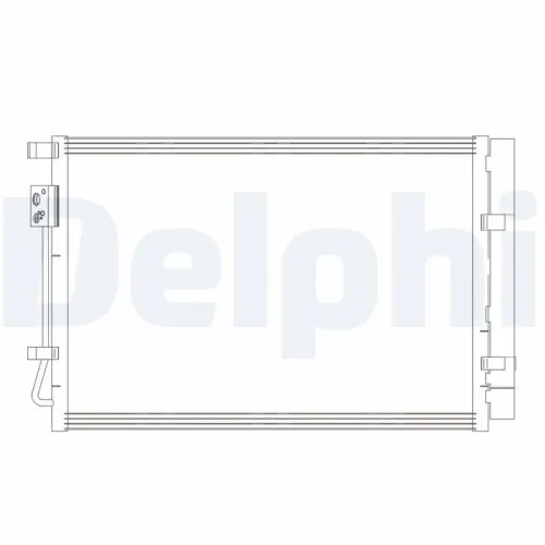 Kondensator, Klimaanlage DELPHI CF20414 Bild Kondensator, Klimaanlage DELPHI CF20414