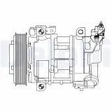 Kompressor, Klimaanlage DELPHI CS20325