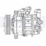 Kompressor, Klimaanlage DELPHI CS20504
