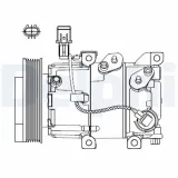 Kompressor, Klimaanlage DELPHI CS20518