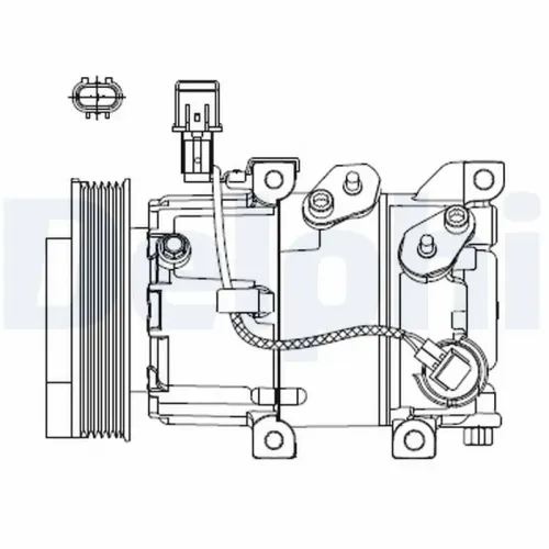 Kompressor, Klimaanlage DELPHI CS20518 Bild Kompressor, Klimaanlage DELPHI CS20518