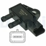 Sensor, Abgasdruck DELPHI DPS00006