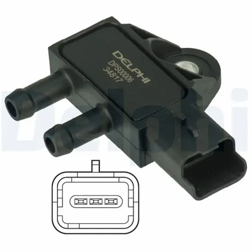 Sensor, Abgasdruck DELPHI DPS00006 Bild Sensor, Abgasdruck DELPHI DPS00006