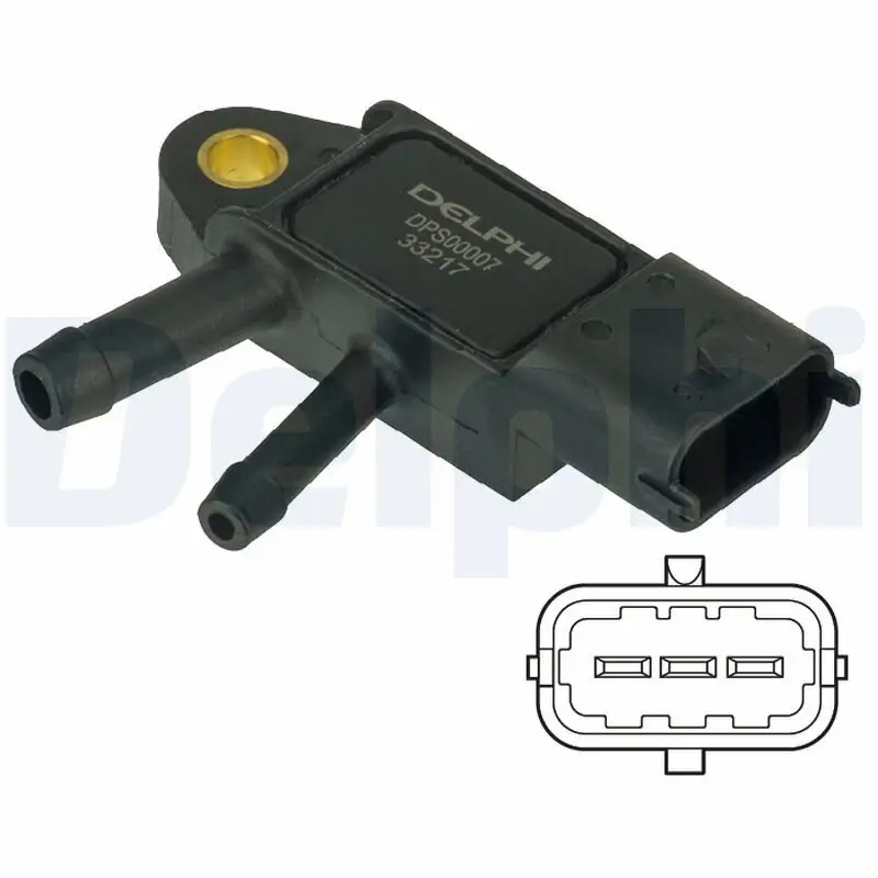 Sensor, Abgasdruck DELPHI DPS00007