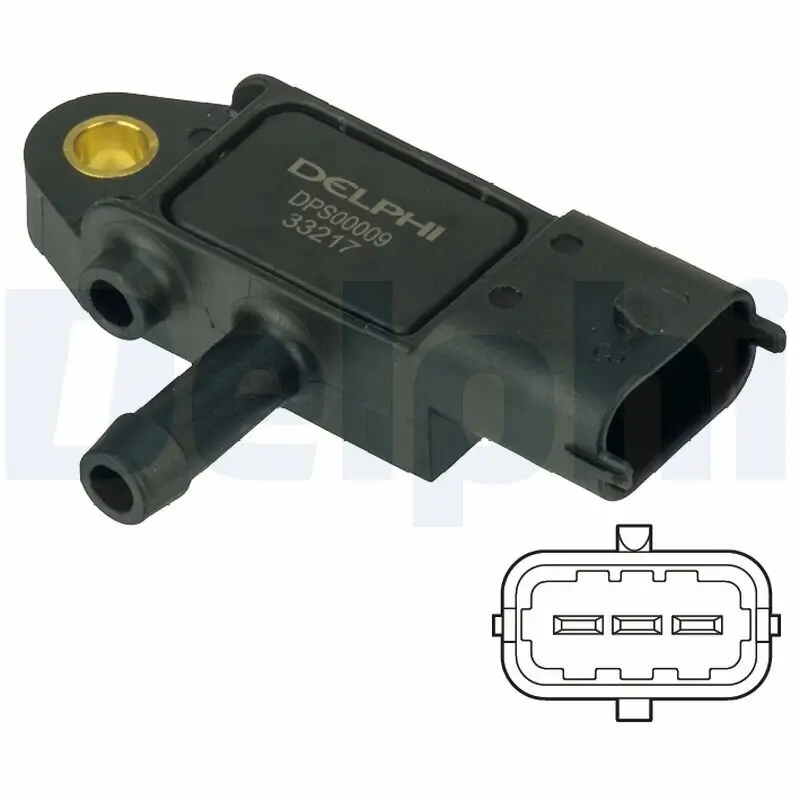 Sensor, Abgasdruck DELPHI DPS00009