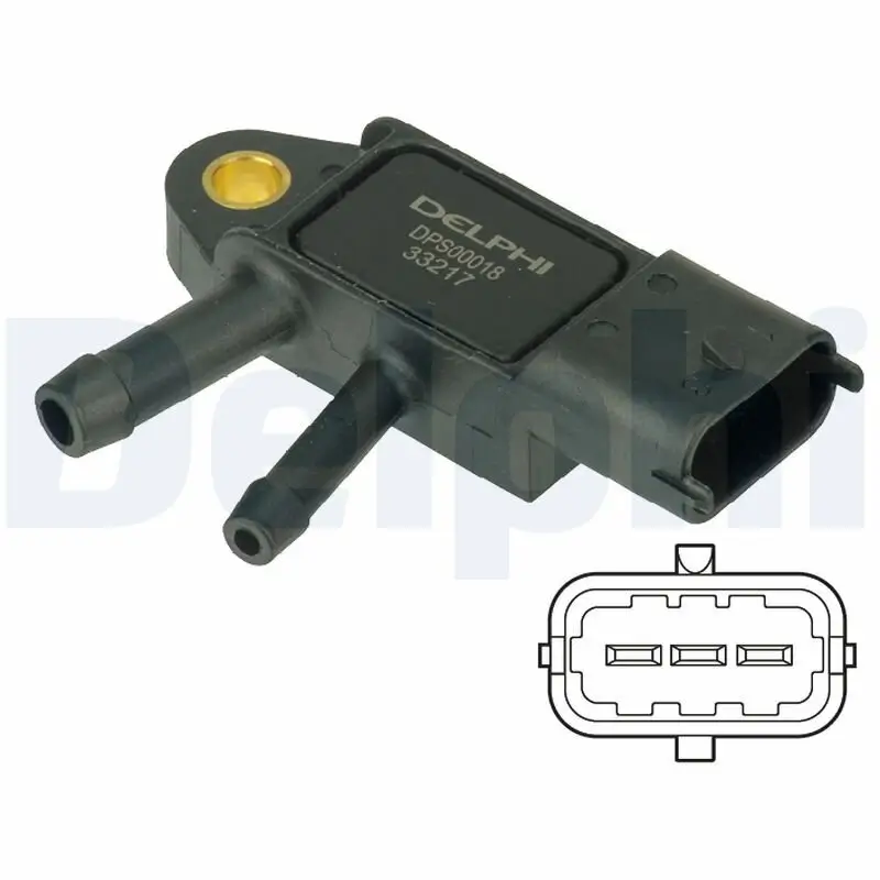 Sensor, Abgasdruck DELPHI DPS00018