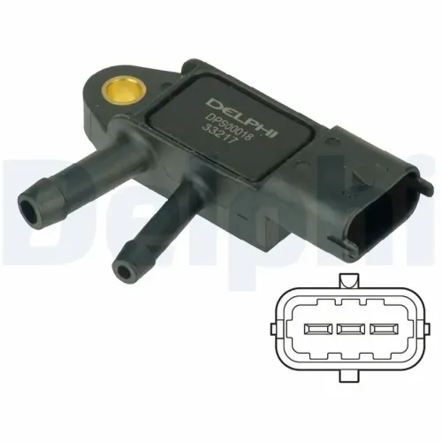 Sensor, Abgasdruck DELPHI DPS00018 Bild Sensor, Abgasdruck DELPHI DPS00018