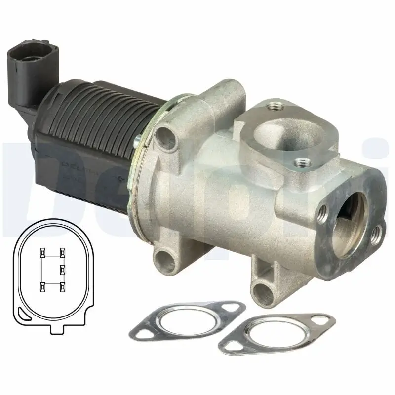AGR-Ventil 12 V DELPHI EG10403-12B1