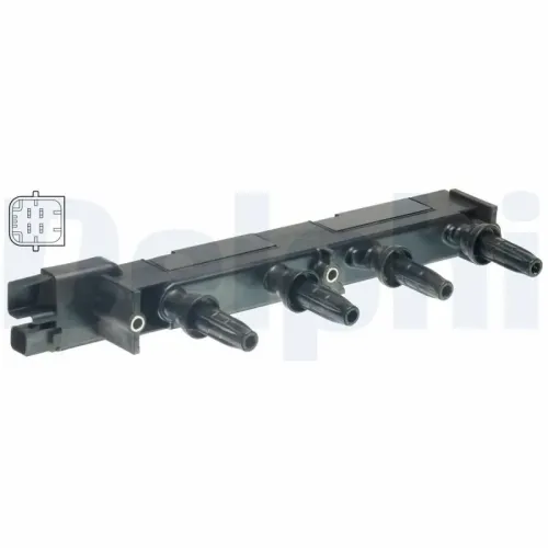 Zündspule 12 V DELPHI GN10582-12B1 Bild Zündspule 12 V DELPHI GN10582-12B1