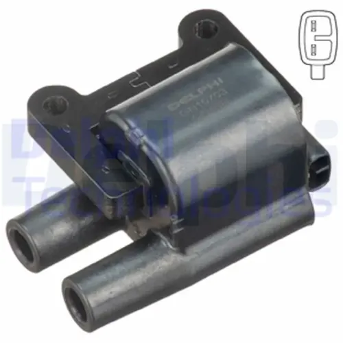 Zündspule 12 V DELPHI GN10703-12B1 Bild Zündspule 12 V DELPHI GN10703-12B1