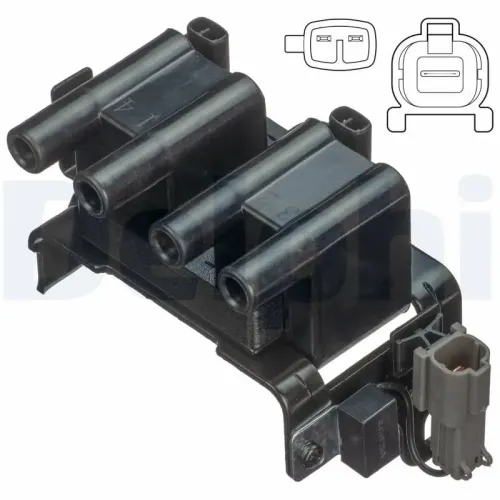 Zündspule 12 V DELPHI GN10837-12B1 Bild Zündspule 12 V DELPHI GN10837-12B1