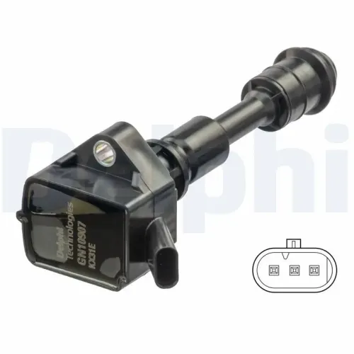 Zündspule 12 V DELPHI GN10907-12B1 Bild Zündspule 12 V DELPHI GN10907-12B1