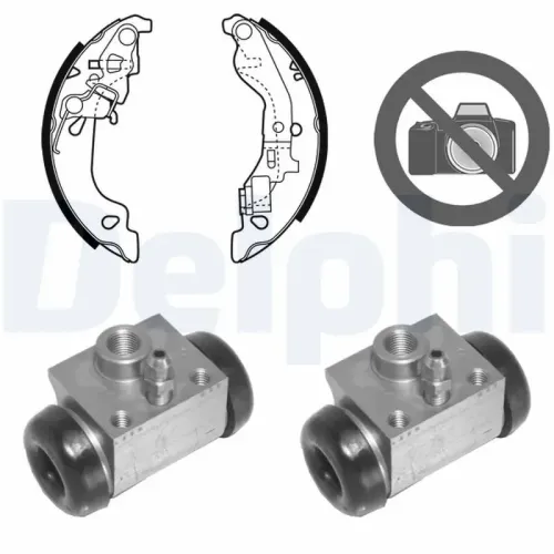 Bremsbackensatz Hinterachse DELPHI KP1067 Bild Bremsbackensatz Hinterachse DELPHI KP1067