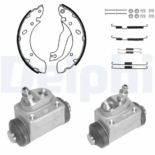 Bremsbackensatz Hinterachse DELPHI KP1087 Bild Bremsbackensatz Hinterachse DELPHI KP1087