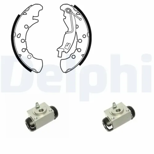Bremsbackensatz Hinterachse DELPHI KP1099 Bild Bremsbackensatz Hinterachse DELPHI KP1099