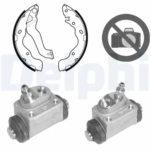 Bremsbackensatz Hinterachse DELPHI KP1106 Bild Bremsbackensatz Hinterachse DELPHI KP1106