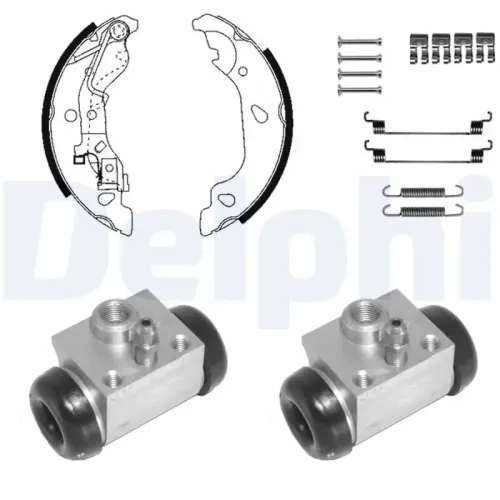 Bremsbackensatz Hinterachse DELPHI KP1134 Bild Bremsbackensatz Hinterachse DELPHI KP1134