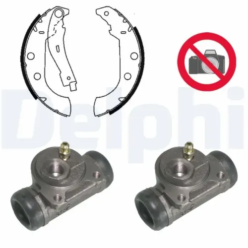 Bremsbackensatz Hinterachse DELPHI KP763 Bild Bremsbackensatz Hinterachse DELPHI KP763