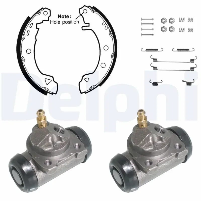 Bremsbackensatz Hinterachse DELPHI KP771