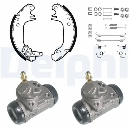Bremsbackensatz Hinterachse DELPHI KP788 Bild Bremsbackensatz Hinterachse DELPHI KP788
