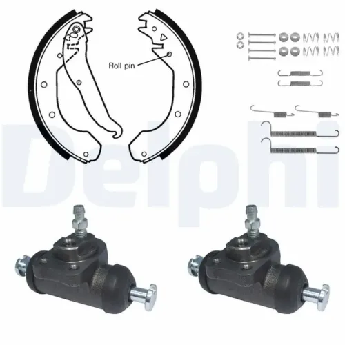 Bremsbackensatz Hinterachse DELPHI KP888 Bild Bremsbackensatz Hinterachse DELPHI KP888