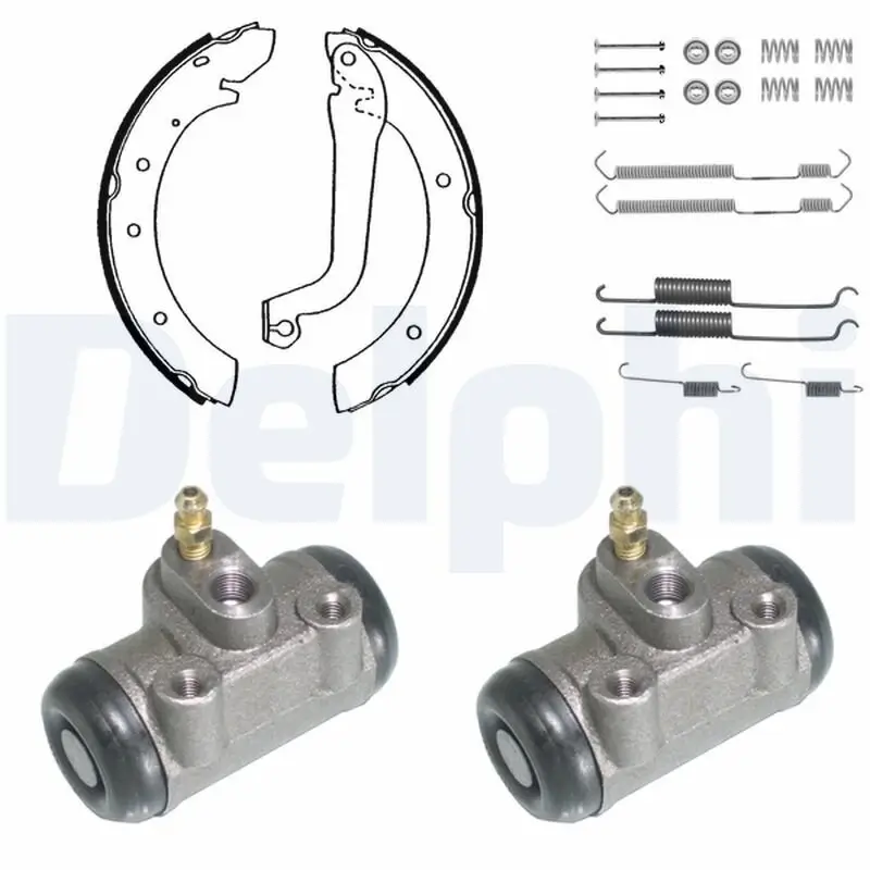 Bremsbackensatz Hinterachse DELPHI KP907
