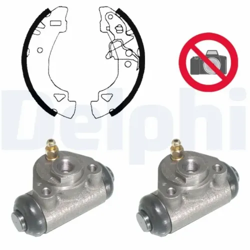 Bremsbackensatz Hinterachse DELPHI KP956 Bild Bremsbackensatz Hinterachse DELPHI KP956