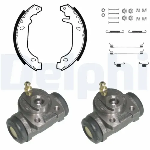 Bremsbackensatz Hinterachse DELPHI KP987 Bild Bremsbackensatz Hinterachse DELPHI KP987