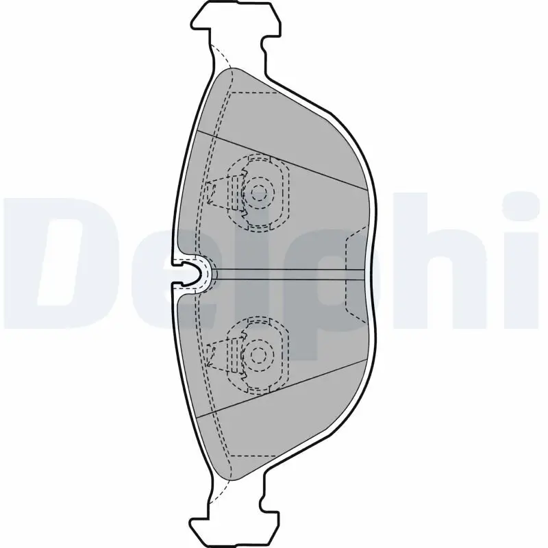 Bremsbelagsatz, Scheibenbremse Vorderachse DELPHI LP1002