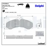 Bremsbelagsatz, Scheibenbremse DELPHI LP1046LC