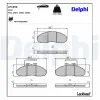 Bremsbelagsatz, Scheibenbremse Vorderachse DELPHI LP1096