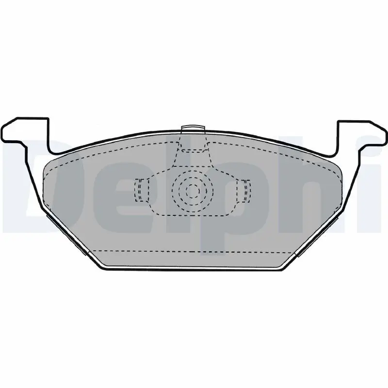 Bremsbelagsatz, Scheibenbremse DELPHI LP1104
