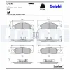 Bremsbelagsatz, Scheibenbremse Vorderachse DELPHI LP1145