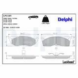 Bremsbelagsatz, Scheibenbremse Vorderachse DELPHI LP1164
