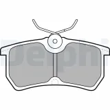 Bremsbelagsatz, Scheibenbremse Hinterachse DELPHI LP1316