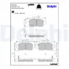 Bremsbelagsatz, Scheibenbremse Vorderachse DELPHI LP1414 Bild Bremsbelagsatz, Scheibenbremse Vorderachse DELPHI LP1414